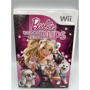 Barbie: Groom and Glam Pups (Nintendo Wii, 2010) Complete / Tested